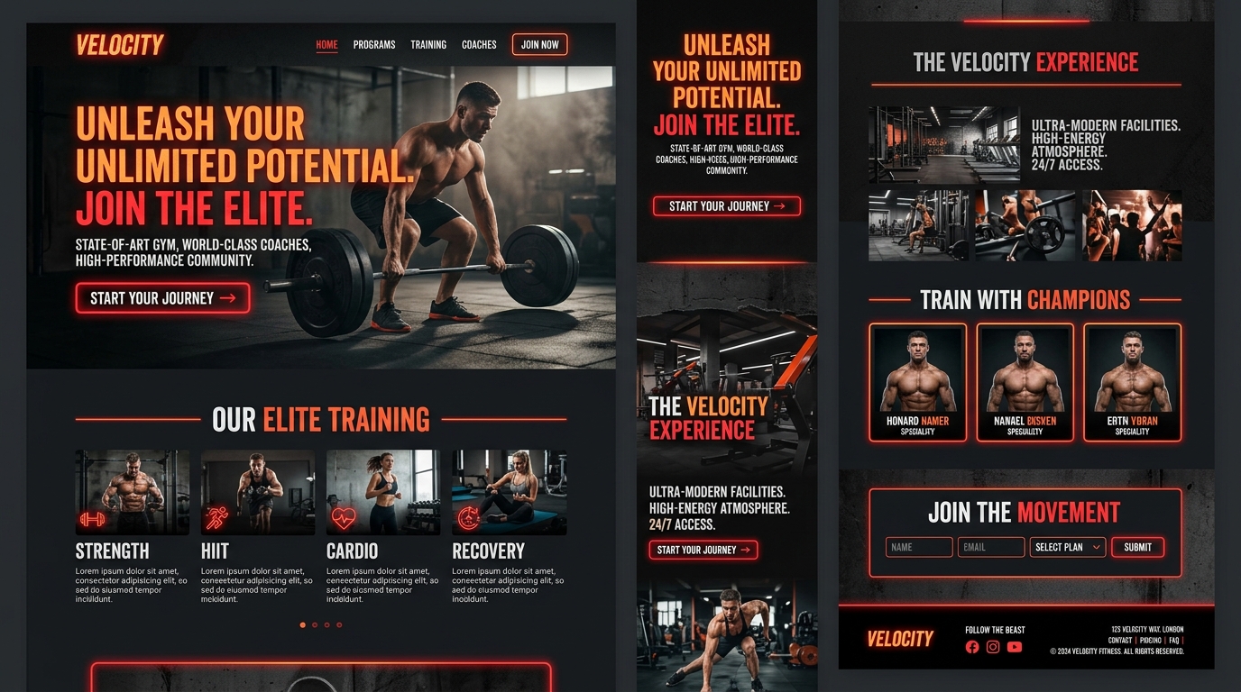 IRONCORE Fitness Template